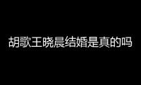 胡歌王晓晨结婚是真的吗？胡歌方回应与王晓晨隐婚为假消息